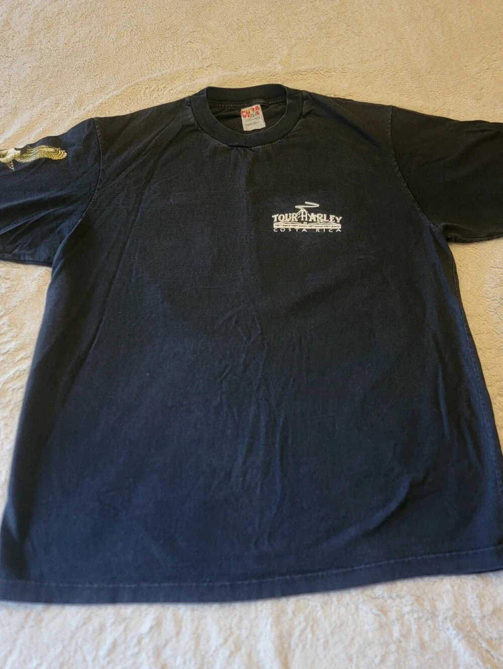 Vintage Harley Davidson Cruise to ParadiseCosta Rica Collectors Edition T-Shirt